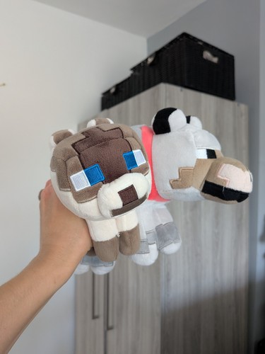 Minecraft cat and - and, wolf