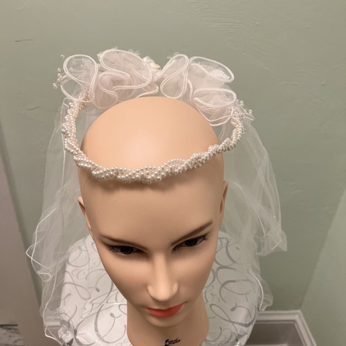 First communion hair - first, pearls