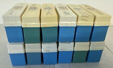 12 x Vintage Blue 35mm Photo Slide Storage Boxes Cases approx. 36 Slides per Box