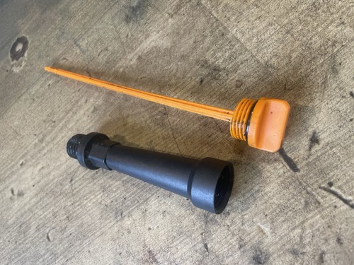 Oil dip stick filler funnel - oil,