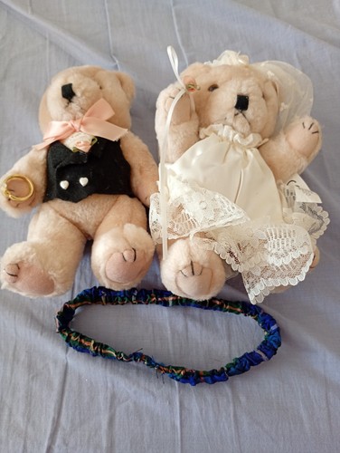 Vintage teddy bears bride - bears,