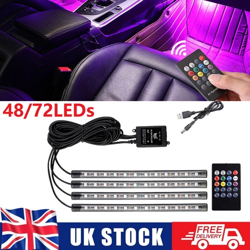Led neon car - car, interior