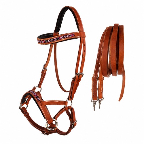 Horse western padded leather - western,