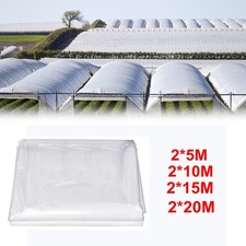 Heavy Duty Clear Polythene Plastic Cover Sheet Roll Greenhouse Waterproof Film 