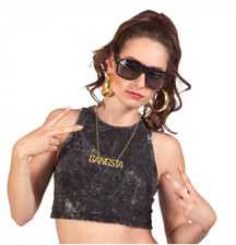  Metal GANGSTA Word Necklace