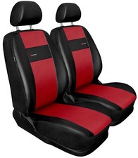 Front seat covers fit Vauxhall Tigra black/red  Leatherette