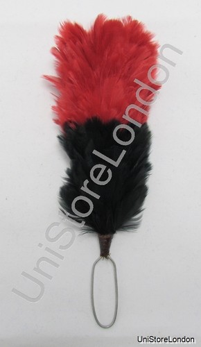 Hackles plumes black red r1155 - plumes,