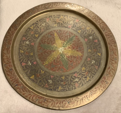 Vintage inlaid round - ,