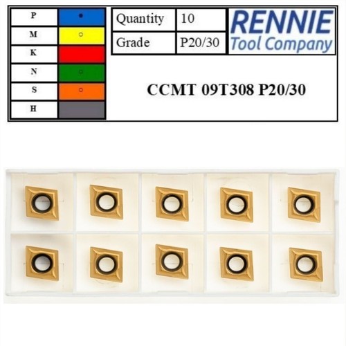 Ccmt 09t308 p20 indexable - ccmt, p20/30