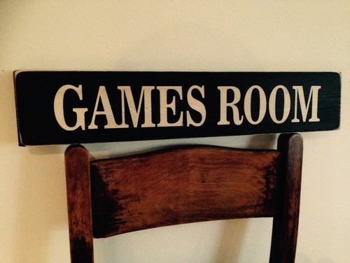 Games room sign plaque - sign,