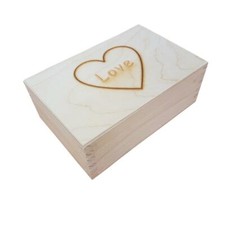  WOODEN TEA BAG BOX WITH TWO