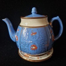 Unusual Vintage Blue & Gold