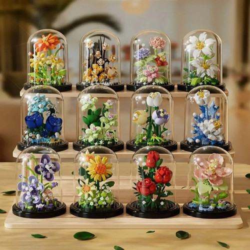 Flower bouquet set - bouquet, lego