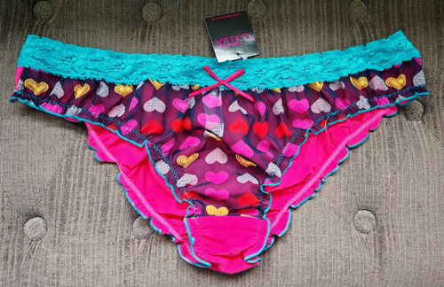Senza fuchsia heart panel - la,