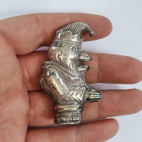 Antique silver vesta case - silver,