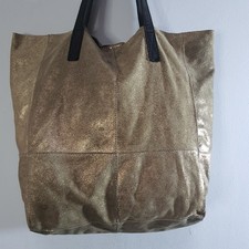 NEXT Gold Suede Leather