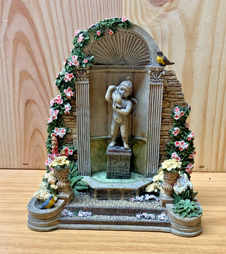Figurine cherub statue floral - cherub,