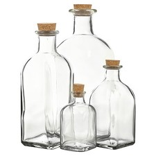 3 6 9 12 Glass Storage Bottle