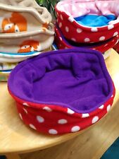 GUINEA PIG BED FLEECE SNUGGLE CUDDLE CUP HOUSE DEGU