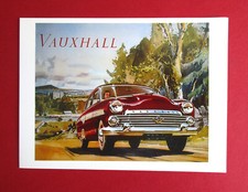 CLASSIC CAR OF THE FIFTIES  6.40" x 4.70" SCARCE ART CARD  1956  VAUXHALL CRESTA