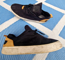 NFN Gourmet ' Quindici Canvas Shoes ' Black/Beige Men's Lace-Up Sneakers 9 ***