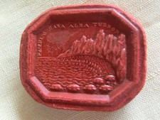 OCTAGONAL WAX SEAL IMPRESSION