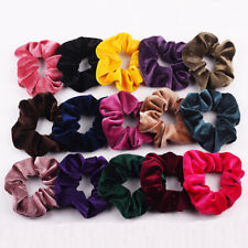Set Of 2 Soft Velvet Strong Hair Bands Scrunchies Ladies Girl Gift Set