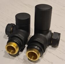 Black Matt Corner Towel Rail