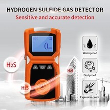 Sulfide Detector, CHNADKS Digital H2S Monitor with Sound, Light & Vibration Alar