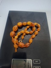Old Real Antique Natural Amber Necklace 31 Grams
