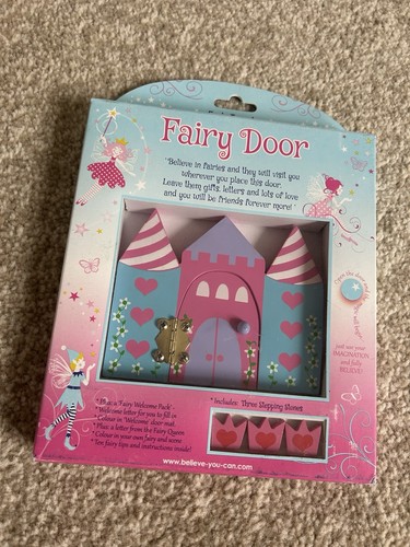 Wooden fairy door castle - wooden,