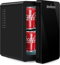 Enventor Portable Mini Fridge 6 Litre Capacity [8 Cans] | AC+12V DC Power Cooler