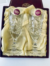 2 Lead Crystal Glasses Boxed