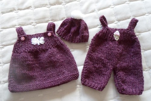 Hand knitted teddy bear - hand,