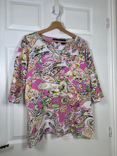 Artscapes pink patterned top - artscapes,