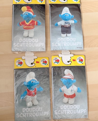 Vintage 1984 smurfs soft toy - vintage,