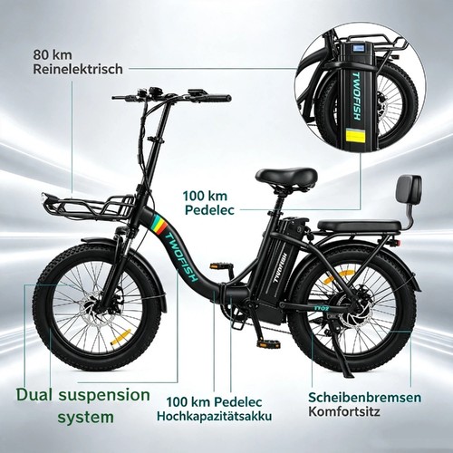 Fat tyre bike 250w - 20"fat,