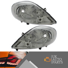 Headlamps Vauxhall Vivaro Van 2006-2015 Chrome Headlights 1 Pair Left & Right
