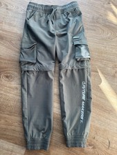 Boys F&F 9-10 years khaki trousers (zip off shorts)