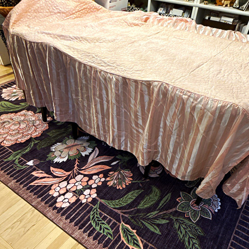 Vintage pink satin hollywood - pink,