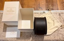 OMEGA leather travel box case