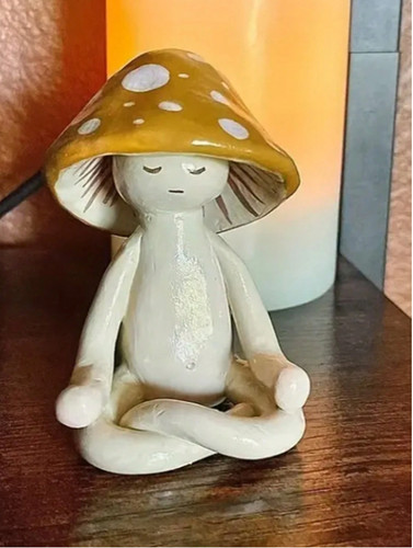 1pc cute yoga mushroom - 1pc,
