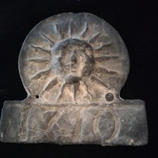 Vintage  FIRE INSURANCE PLAQUE Mark Sun