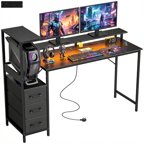 Homcom 147cm gaming desk - 147cm,
