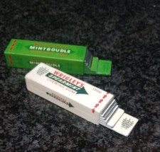 RARE -  2 WRIGLEY'S SPEARMINT CHEWING GUMS - 1990s pocket (lighter)  promos.