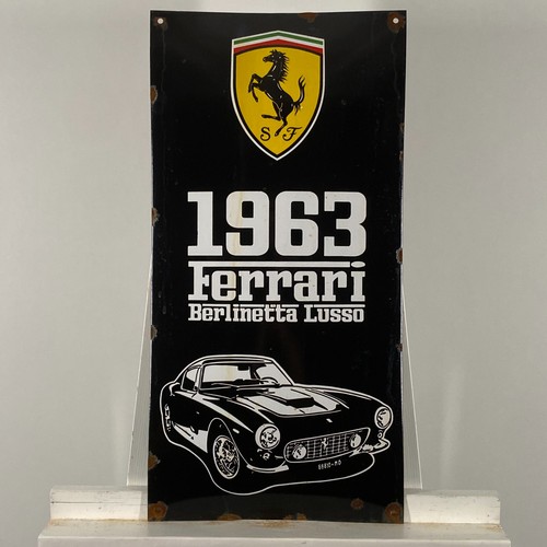Ferrari enamel sign - ferrari,