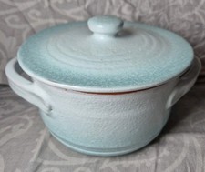De Silva Terracotta Casserole Dish Brand New Blue Hand Made In Italy 18cm