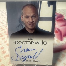 VL New 2024 Doctor Who Autograph card of Shaun Dingwall as Pete Tyler FB CCC