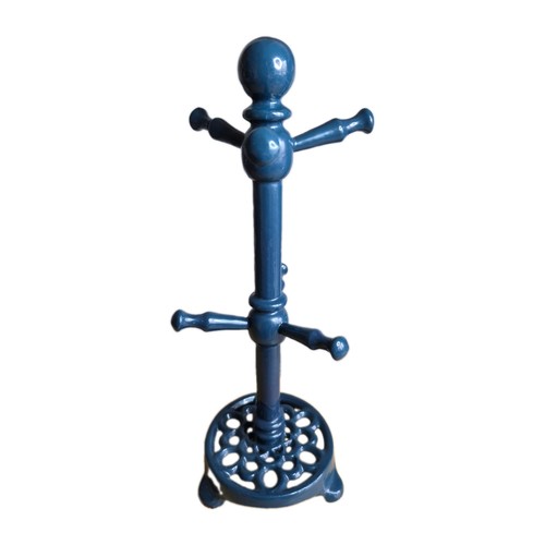 Cast iron mug - cast, blue