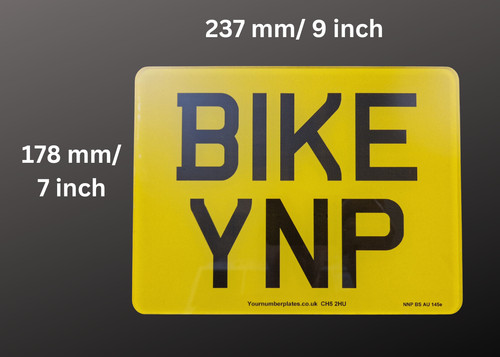 Dvla compliant 9x7 motorcycle - dvla,